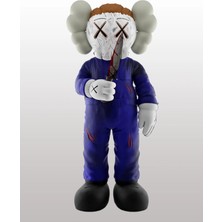 Ayyıldız Luxury Kaws Michael Myers Figür Kaws Halloween Michael Myers Boyalı Figür  ( Büyük Boy 20CM )