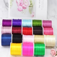 Haicheng Shop 103 Pembe Stil 1 mm x 20 Metre Düğüm Rattail Naylon Shamballa Saten Kordon Örgülü Makrome Dize Takı Bulguları Boncuk Halat (Yurt Dışından)