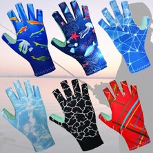DouranShop Gri Tarzı S Beden Kurtarıcı Isı Uv Koruma Balıkçılık Eldiven UPF50 + Güneş Parmaksız Eldiven Yelken Bisiklet Tekne Gezisi Sörf Yürüyüş (Yurt Dışından)