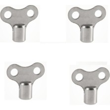 Kalde 4 Adet Radyatör Petek Havlupan Hava Alma Pürjör Anahtarı