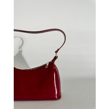 Eataly Shoes Loya Bordo Rugan Saplı Çanta