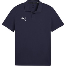 Puma Teamgoal Casuals Polo Erkek Futbol Antrenman Tişörtü Mavi Rahat Kesim Tasarım