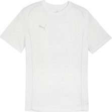 Puma Teamfinal Casuals Tee Erkek Futbol Tişörtü 65854404 Beyaz