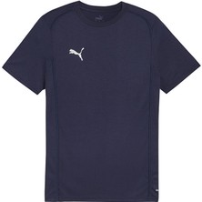 Puma Teamfinal Casuals Tee Erkek Futbol Tişörtü 65854406 Mavi