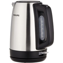 Philips Yeni Çelik Su Isıtıcı - 1.7 L Hazne - Su Isıtıcı - Kettle - Deluxe SERISI+2022 -Gri