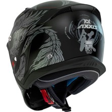 Axxis Hunter Sv B2 Matt Gray Modüler Motosiklet Kaskı + Yedek Vizör - M