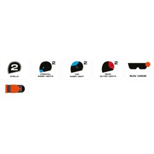 Axxis Hunter Sv B2 Matt Gray Modüler Motosiklet Kaskı + Yedek Vizör - M