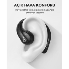 Anker AeroFit Pro Open-Ear Yeni Nesil Kablosuz Kulaklık - LDAC - IPX5 Suya Dayanıklılık - 46 Saat Çalma Süresi-Bluetooth 5.3-Ergonomik -Yüksek Konfor-Uygulama Kontrolü-Siyah (Anker Türkiye Garantili)