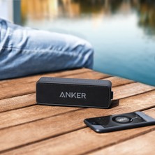 Anker Soundcore 2 Bluetooth Hoparlör - 12W Stereo Ses - IPX5 Suya Dayanıklılık - 24 Saate Varan Şarj - Siyah - A3105 (Anker Türkiye Garantili)