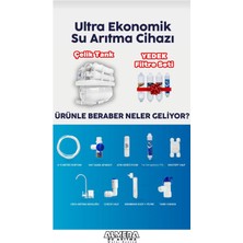 LG CHEM Dijital Tds Ekranlı Ekstra Mineralli Çelik Tanklı Su Arıtma Cihazı + Lg Chem Yedek Filtre Seti