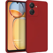 Microsonic Matte Silicone Xiaomi Poco C65 Kılıf Kırmızı