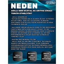 Almera Dijital Seri 10 Aşamalı Ph Alkali Mineral Filtreli Çelik Tanklı En Az Su Atık Oranı Su Arıtma Cihazı