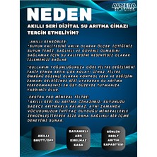 Almera Dijital Akıllı Seri 10 Aşamalı Çelik Tanklı Ekstra Ph Mineral Filtre Eklentili Su Arıtma Cihazı