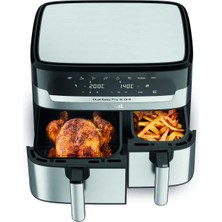 Tefal Çift Hazneli Premium Easy Fry & Grill 5,2 L Xxl Iki Sepetli Yağsız Fritöz, Onerous Mutfak Tartısı Hediye