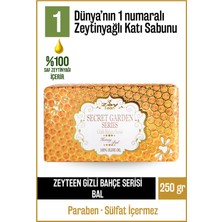 Olivos Doğal Gizli Bahçe Bal Ve Zeytinyağlı Katı Sabun Zeytinyağı Ballı El Sabunu Nemlendirici 250 gr