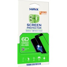 Sunix Xiaomi Redmi Note 13 ile Uyumlu 6d Hayalet Temperli Ekran Koruyucu Cam Siyah 2 Adet