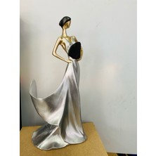 Renkli Fırça Renklifırça Yelpazeli Kadın Şaraplık Polyester Biblo Hediyelik