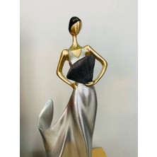 Renkli Fırça Renklifırça Yelpazeli Kadın Şaraplık Polyester Biblo Hediyelik