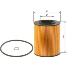 Bosch PM017 Yağ Filtre Bmw 3 5 7 X3 X5 Z3 E36 E46 E39 E60 E61 E38 E66 Benzin 09864B7017 11421427908 Bosch