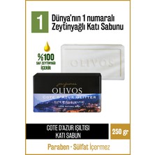 Olivos %100 Doğal Parfüm Serisi Cote D'azur Işıltısı Kokulu Zeytinyağı Katı Sabun Nem Dengeleyici 250 gr