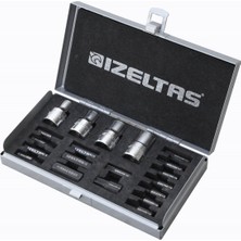 Izeltaş 1/2" Manyetik Lokmalı Uç Takımı 20 Parça