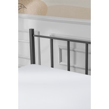 Evger K90 Siyah Metal Karyola Çift Kişilik (160X200 Cm) Yataksız
