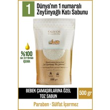 Olivos Doğal Organik Zeytinyağlı Bebek Kıyafetlerine Çamaşırlarına Özel Granül Sabun Toz Sabun 500 gr