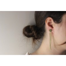 Nevamor Sallantılı Yuvarlak Gold Küpe