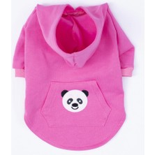 Panda Kanguru Cepli Hoodie Kedi-Köpek Hoodie- Sweatshirt Kedi Köpek Kıyafeti