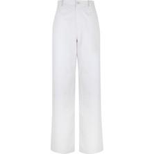 Desa Zelinda Beyaz Kadın Deri Pantolon