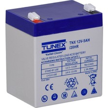 Tunex 12V 5A 1,44 kg Kuru Bakımsız Akü (90*70*100*106 Mm) TNX-12V5A