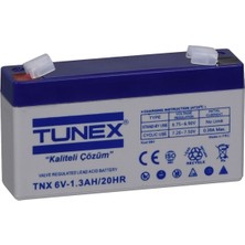 Tunex 6V 1,3A 0,29 kg Kuru Bakımsız Akü Uyumlu (97*24*51*57 Mm) TNX-6V1,3A