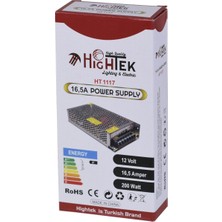 Hightek 12V 16,5A Smps Metal Kasa Adaptör HT-1117