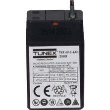 Tunex 4V 0,4A 0,05 kg Kuru Bakımsız Akü 49X29X22 mm TNX-4V04A