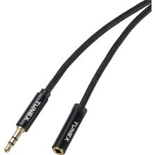 Tunex 3.5 mm Erkek 3,5 mm Dişi 3 mt Metal Jaklı Aux Uzatma Kablo TNX-1003