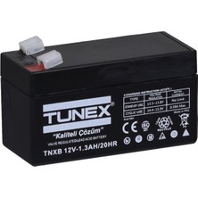 Tunex 12V 1,3A 0,51 kg Kuru Bakımsız Akü (97*43*53*59 Mm) TNXB-12V1,3A