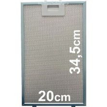 Bosch Davlumbaz Alüminyum Yağ Filtresi 20X34,5CM Aspiratör Filtre