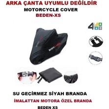 Bodyguard Motosiklet Brandası Su Geçirmez Motor Branda Xs Beden-Siyah