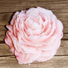 Huzur Soap Huzur Sabun, Kadife Çiçek Desenli Hediyelik ve Doğal El Yapımı Kokulu Sabun (Beyaz ve Pembe)