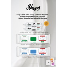 Sleepy Easy Clean Yüzey 2 x 15 Ve, Mopa Uyumlu 4 Xl Havlular, Pamuk 50 Gram