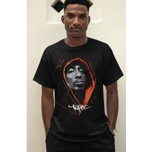 Fuddy Moda 3D Tupac Baskılı Tişört, Erkek-Kadın Rap Baskılı T-Shirt