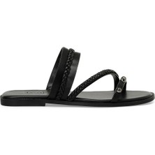 Incı Resta 4fx Siyah Kadın Düz Terlik