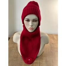 Gönülden Tasarım El Örgüsü Yumuşak Kadın Bere Boyunluk Set Standart Beden