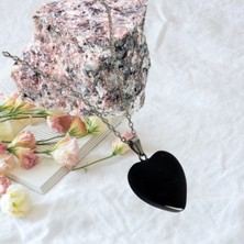 Ayre Style Siyah Oniks Doğal Taş Minimal Kolye -Silver- Gümüş Renk Siyah Oniks Zarif Kolye - Black Onyx Pendant