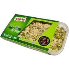 Mendos Rafine Şeker İlavesiz Antep Fıstıklı Helva ( Yerli Fethiye Tahini - Hurma Suyu ) 500 gr