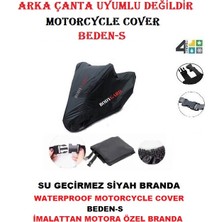 Bodyguard Motosiklet Brandası Su Geçirmez Motor Branda S-Beden-Siyah