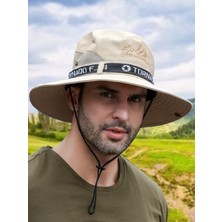 Tezzgelsin Unisex Yazlık Geniş Kenarlı Fileli Katlanabilir Safari Outdoor Plaj Şapkası