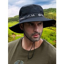 Tezzgelsin Unisex Yazlık Geniş Kenarlı Fileli Katlanabilir Safari Outdoor Plaj Şapkası