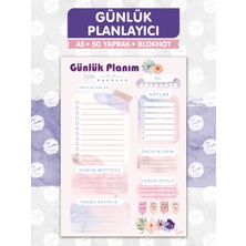 Tuğset Etiket Günlük Planlayıcı Planner 50 Yaprak - Planlayıcı Defter Bloknot To Do List (A5 15X21) 50 SYF.-T967