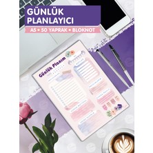 Tuğset Etiket Günlük Planlayıcı Planner 50 Yaprak - Planlayıcı Defter Bloknot To Do List (A5 15X21) 50 SYF.-T967